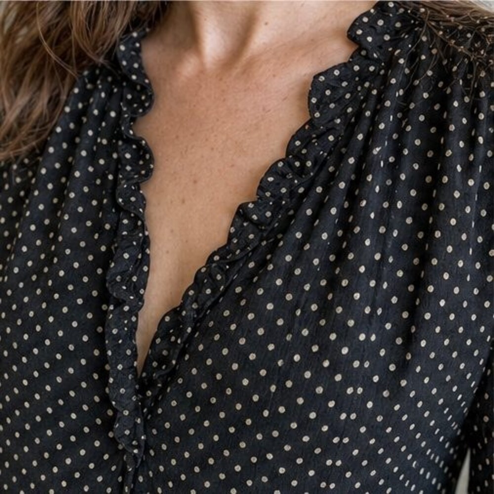 Camel Button Blouse - Picture 4 of 6